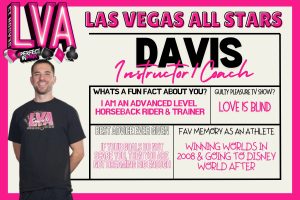 Cheerleading coach and skills trainer at Las Vegas All Stars