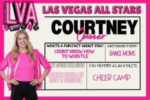 Coach Courtney, USASF certified cheerleading coach and program director at Las Vegas All Stars