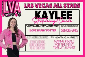 Coach Kaylee Lorbiecki, competitive cheer coach at Las Vegas All Stars